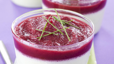 Verrines betteraves et ciboulette