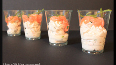 Verrine mascarpone saumon