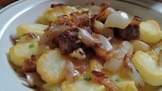 Tartiflette aux ciboules caramélisées