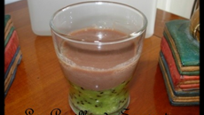 Verrines de purée de kiwis et sa crème au chocolat