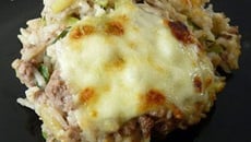 Gratin de riz et courgettes à la mozzarella