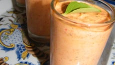 Verrine de poivrons et de fromage maison