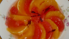 Salade d'agrume à la grenadine