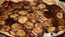 Tarte banane chocolat