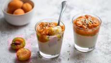 Panna cotta aux abricots rôtis au Cookeo