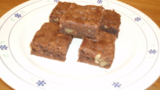 Brownies au chocolat, cannelle et noix