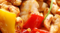 Poulet poivrons et cajou à l'asiatique