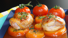 Tomates farcies au poulet