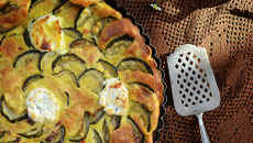 Tarte à la courgette et au chèvre