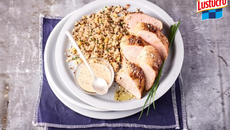 Quinoa crémeux et son filet mignon de porc à la moutarde