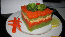 Mille feuilles de légumes