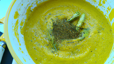 Crème de courgettes au safran
