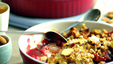 Crumbles aux fruits rouges et au amandes