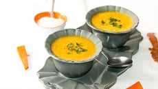 Soupe potiron lentilles corail