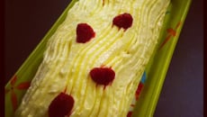 Bûche roulée à la Mascarpone et aux framboises
