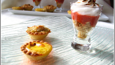 Trio gourmand à la rhubarbe