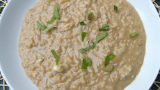 Risotto gorgonzola poire et vinaigre balsamique