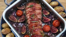 Filet mignon de porc lard et figues