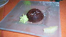 Brownie - mousse de thé vert