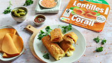 Croque-monsieur revisités en roulés au fromage et aux tranches végé