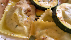 Courgettes aux ravioles