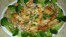 Tofu frit à la pékinoise