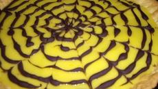 Tarte au citron façon toile d'araignée