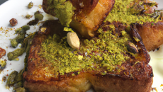 Pain perdu à la pistache