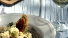 Risotto de Touraine aux asperges vertes et au Sainte Maure