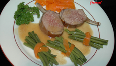 Carré d'agneau mariné