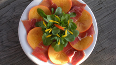 Carpaccio Persimon et Serranno