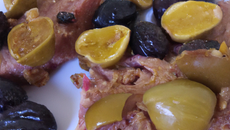 Thon aux figues, olives et raisins secs