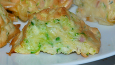 Fondants cougettes et jambon