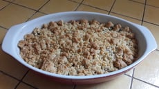 Crumble poires bananes et noix de pécan au thermomix