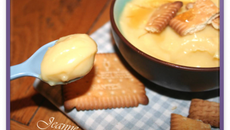 Crème onctueuse aux pommes sirop d'érable et petits-beurre