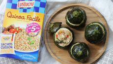 Courgettes rondes farcies au Quinoa