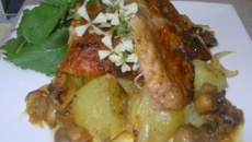 Cuisse de dinde rôti aux épices