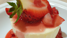 Bavarois aux fraises au Companion