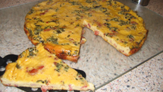 Clafoutis de lardons aux fines herbes