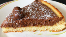 Tarte renversée mousse au chocolat