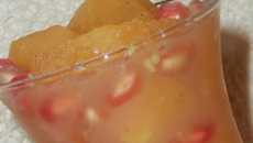 Pomme grenade en gelee d'agrumes