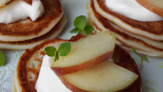 Blinis pomme-chèvre