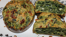 Mini-cakes épinards et cottage cheese