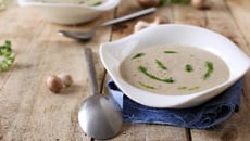 Velouté de champignons de Paris à la Moutarde