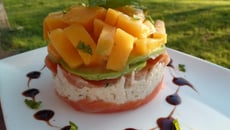Timbale crabe et mangue
