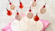 Petits roulés de jambon