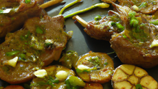 Epigrammes et côtelettes d'agneau sautées