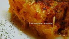 Gratin de courge spaghetti au cheddar