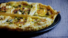 Quiche aux asperges vertes et jambon blanc
