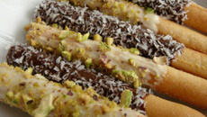 Mikado aux trois chocolats maison